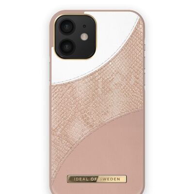 Custodia Atelier iPhone 12/12 PRO Serpente rosa cipria