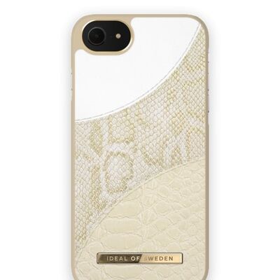 Atelier Case iPhone 8/7/6/6S/SE Creme Gold Schlange