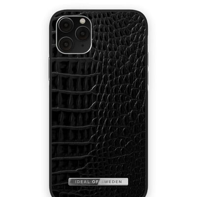 Atelier Custodia iPhone 11 PRO/XS/X Neo Noir Croc Slvr