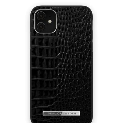 Atelier Case iPhone 11/XR Neo Noir Croco Silber