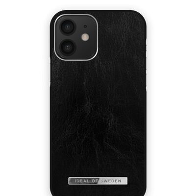 Atelier Coque iPhone 12/12 PRO Noir Brillant Argent