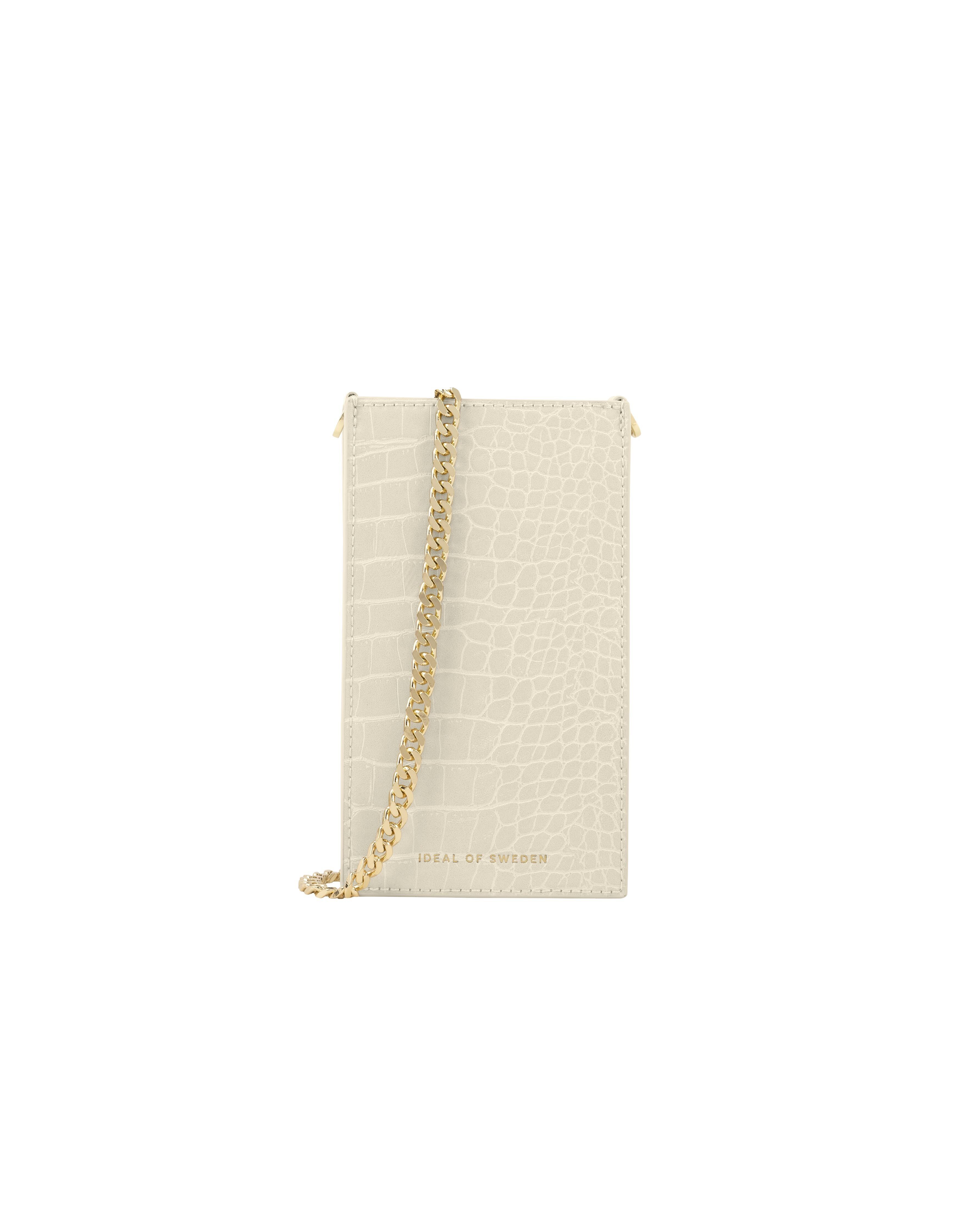 Ella Handytasche Creme Beige Kroko