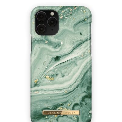 Fashion Case iPhone 11 PRO/XS/X Mint Swirl Marble