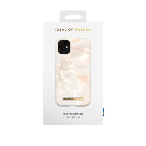 Fashion Case iPhone 11/XR Rose Pearl Marble