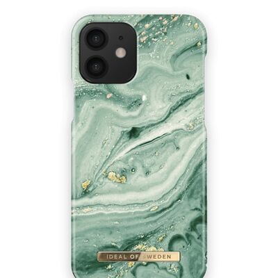 Fashion Case iPhone 12/12 PRO Mint Swirl Mrbl