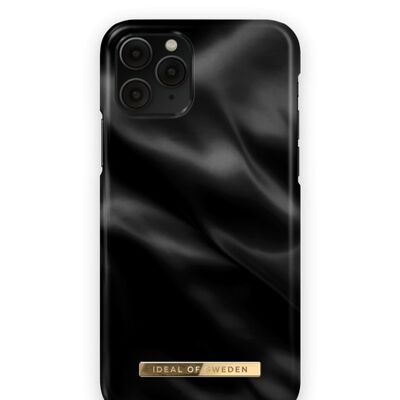 Custodia alla moda per iPhone 11 PRO/XS/X nera satinata