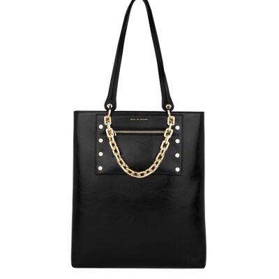 Sac Cabas Nova Noir Brillant