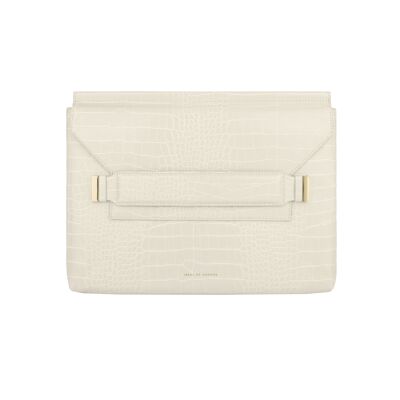 June Housse pour ordinateur portable 13\" Crème Beige Croco