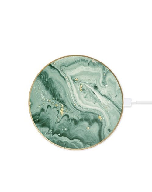 Fashion QI Charger Mint Swirl Marble
