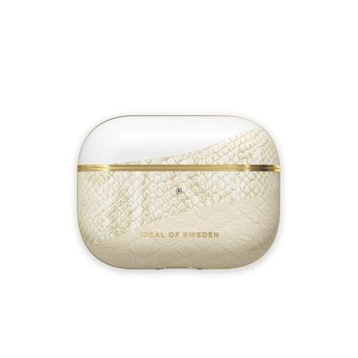 Atelier AirPods Case Pro Creme Gold Schlange