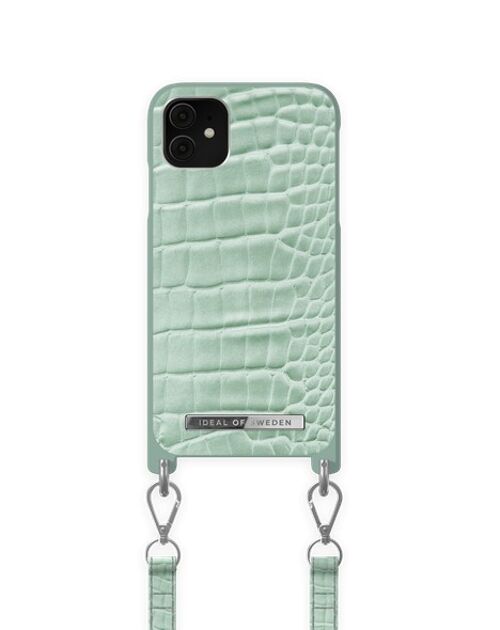 Atelier Necklace Case iPhone 11/XR Mint Croco