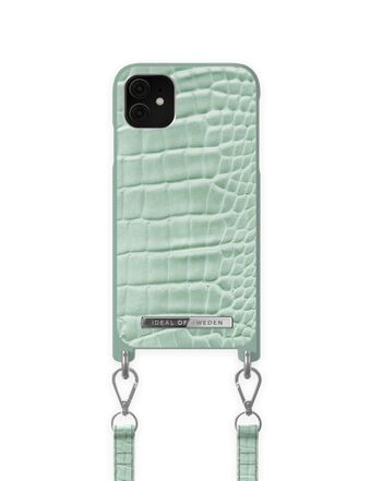 Atelier Collier Coque iPhone 11/XR Mint Croco