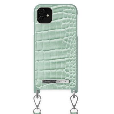 Atelier Necklace Case iPhone 11/XR Mint Croco