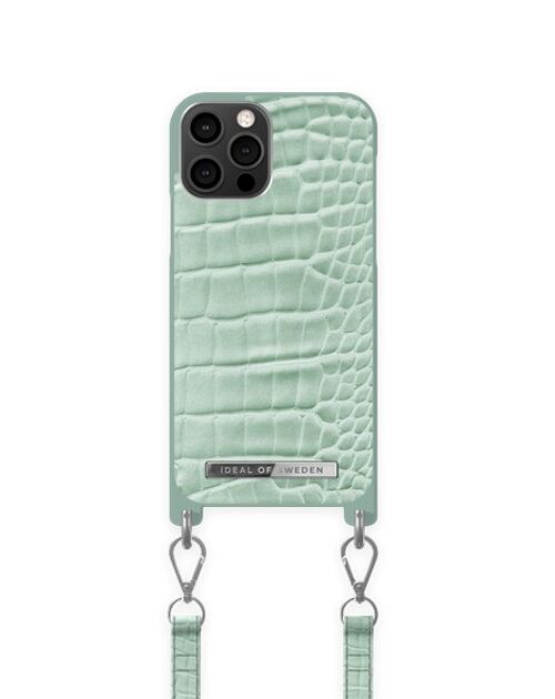 Atelier Necklace Case iPhone 12/12 PRO Mint Croco