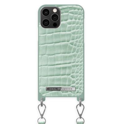 Atelier Collier Coque iPhone 12/12 PRO Mint Croco