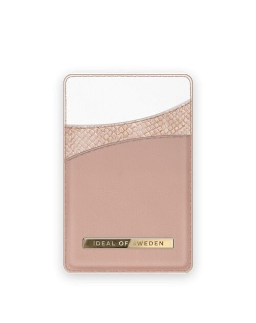 Atelier Magnetic Card Holder Blush Pink Snake