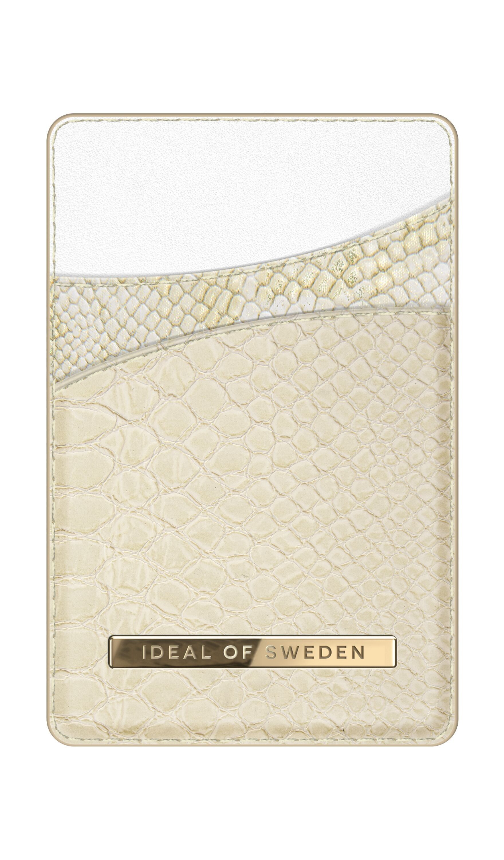 Atelier Magnetkartenhalter Creme Gold Schlange