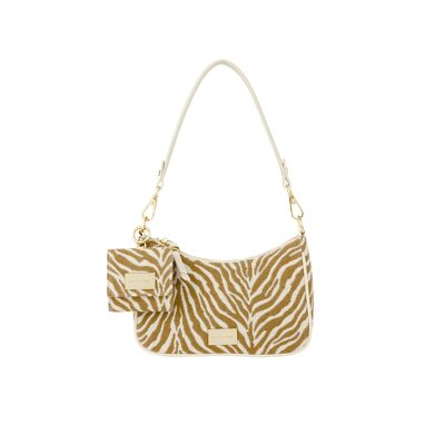 Borsa a spalla Nora Zebra Jacquard