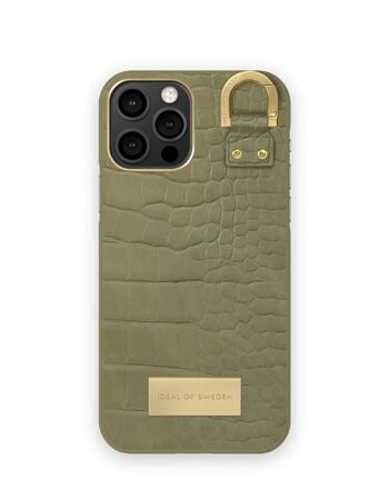 Atelier Coque iPhone 12/12 PRO Sauge Croco