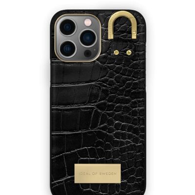 Atelier Case iPhone 13PM/12PM Schwarz Kroko