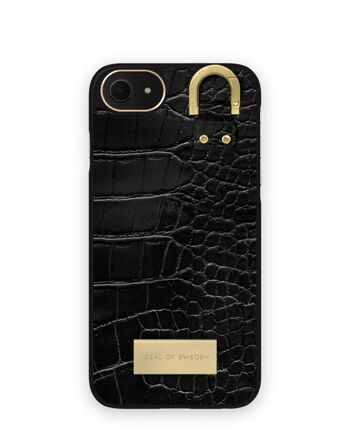 Atelier Coque iPhone 8/7/6/6S/SE Noir Croco