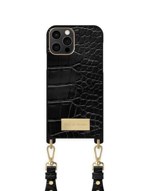 Atelier Necklace iPhone 12/12 PRO Black Croco