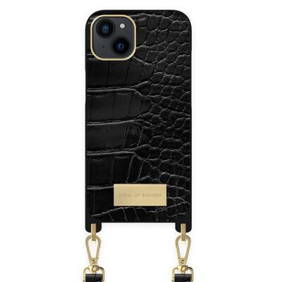 Collar Atelier iPhone 13 Croco Negro