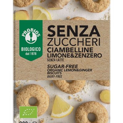 CIAMBELLINE LIMONE E ZENZERO senza zuccheri