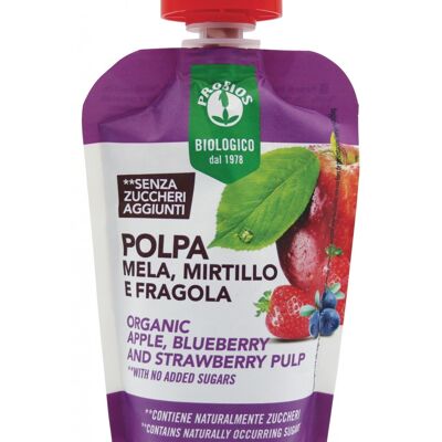 POLPA MELA MIRTILLO E FRAGOLA - confezione doypack