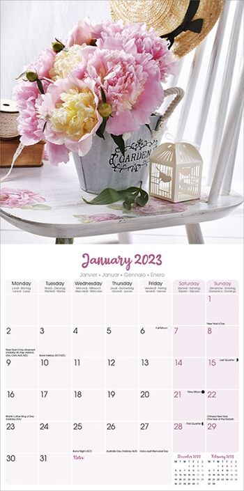 Calendrier 2023 Shabby chic 3