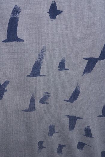 Oiseaux volants gris lilas 3