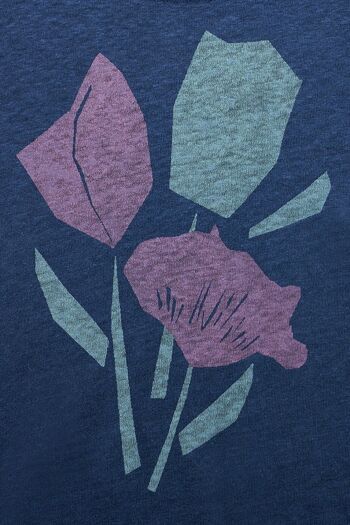 Tulipes en papier bleu scandinave 3