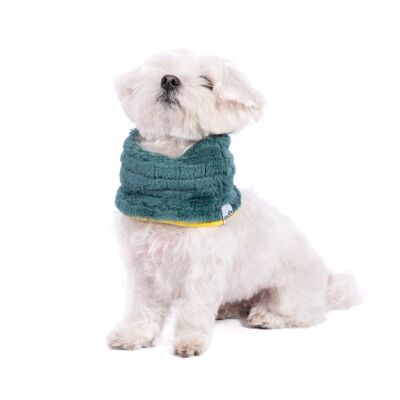 Neck Scarf for dog Groc Groc Uoamy Green Plush - M