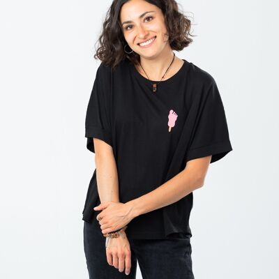 Frauen-Fuß-Oversize-T-Shirt