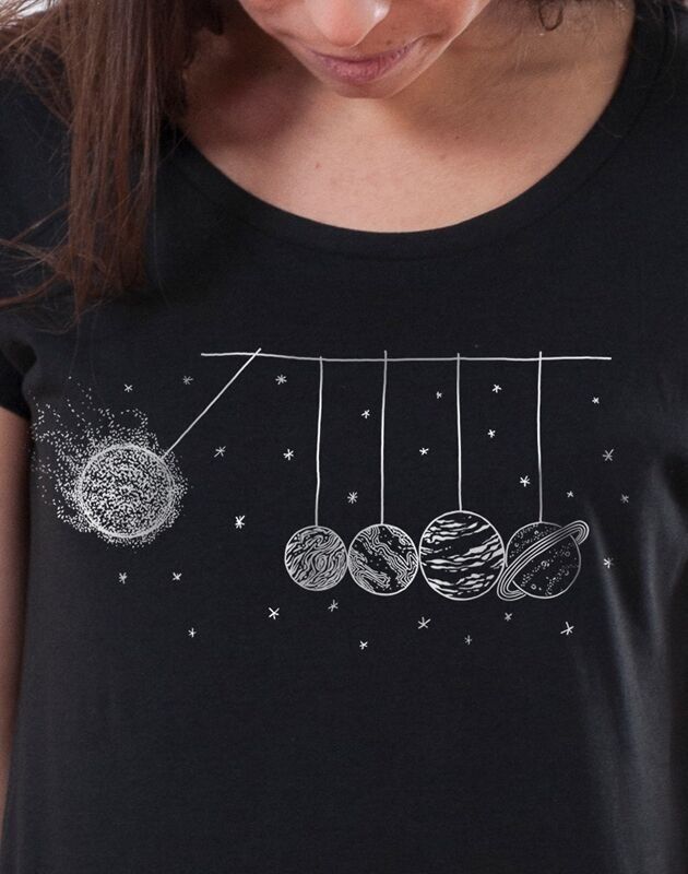 Ikonisches Frauen-Planeten-T-Shirt