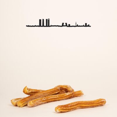 Decoración de Pared - Madrid - Negro Tamaño Mini (19cm)