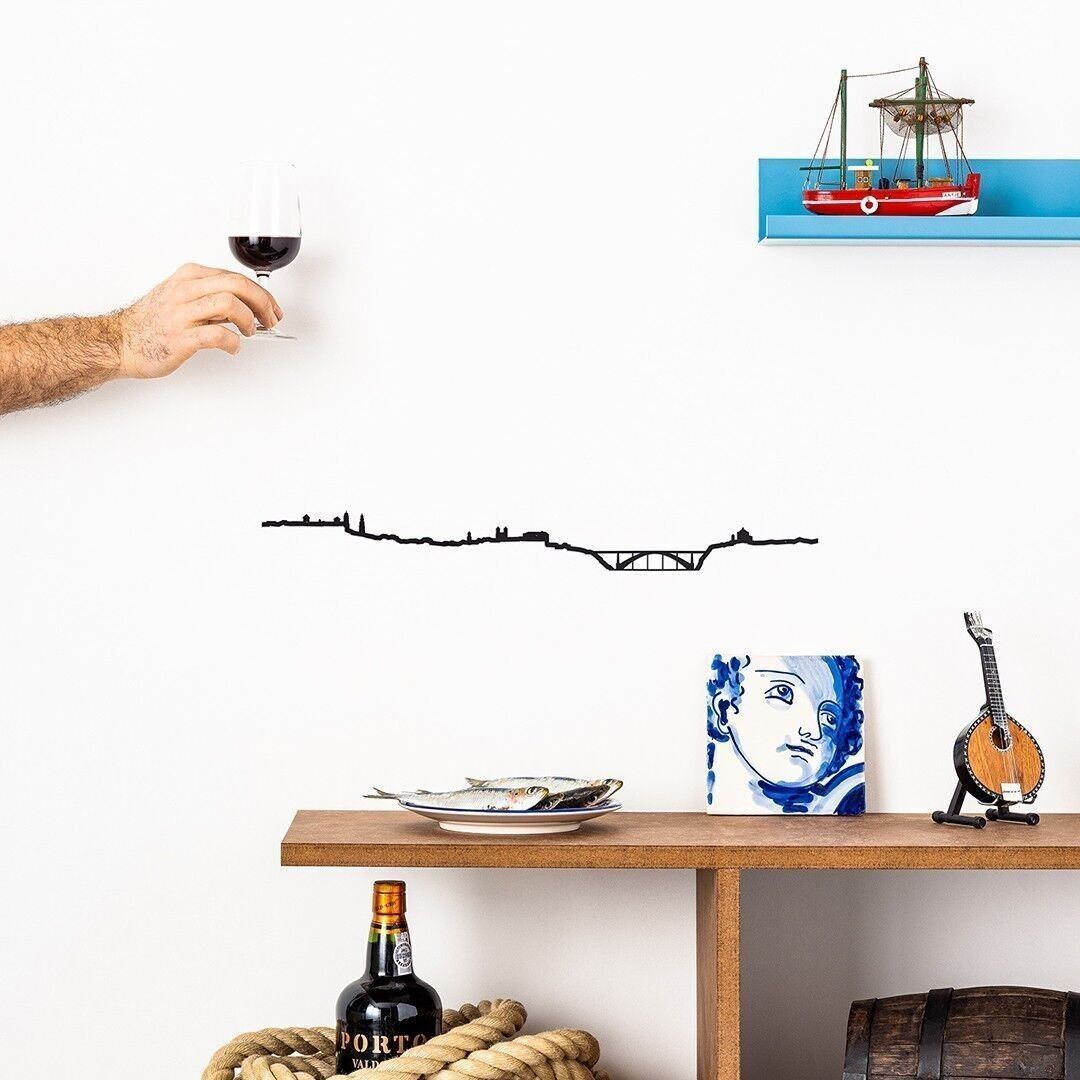 Decorazione da parete - Porto - Nero di grandi dimensioni (1,25 m)