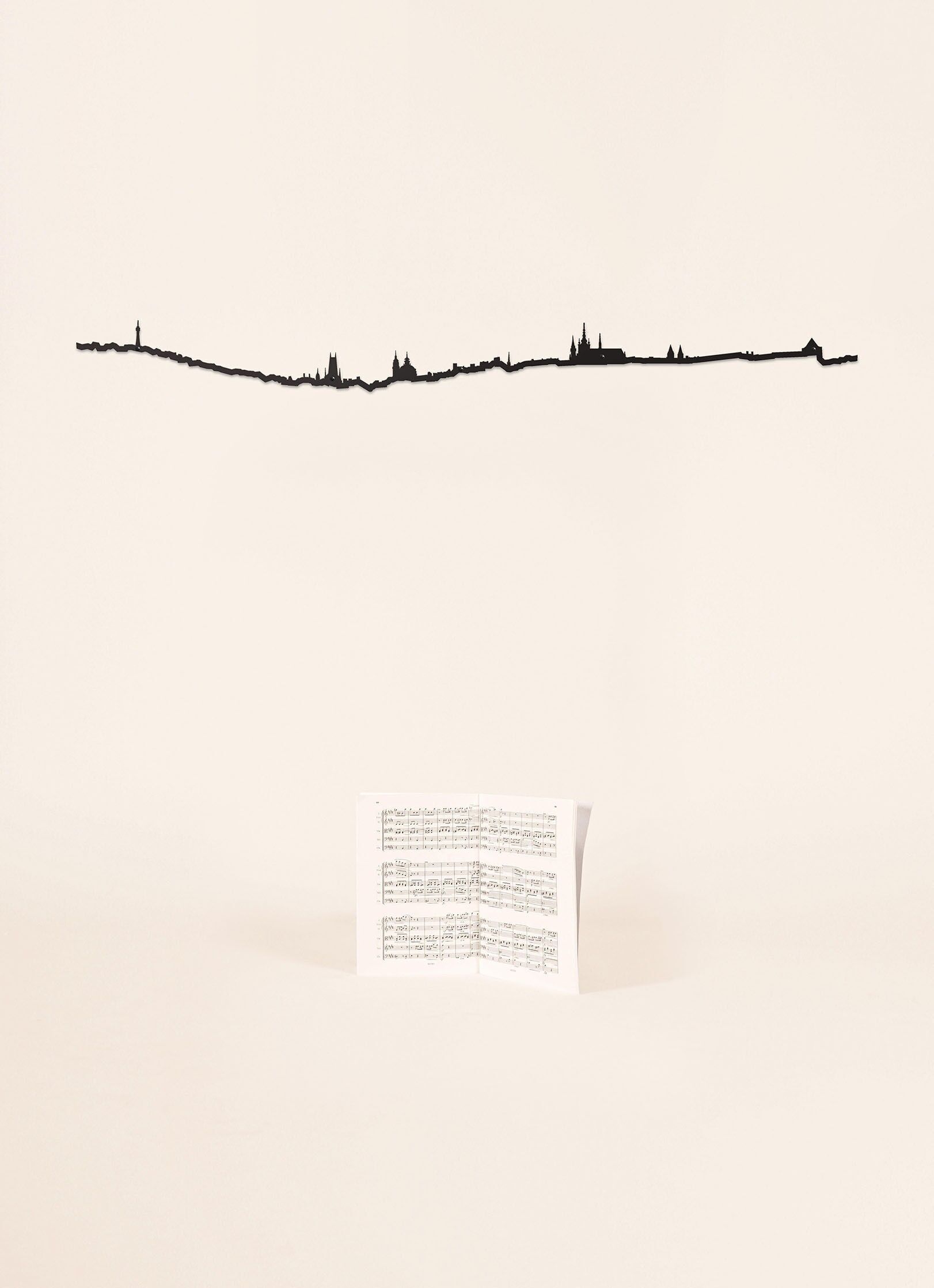 Skyline - Praga - Nero Taglia Grande (1,25 m)