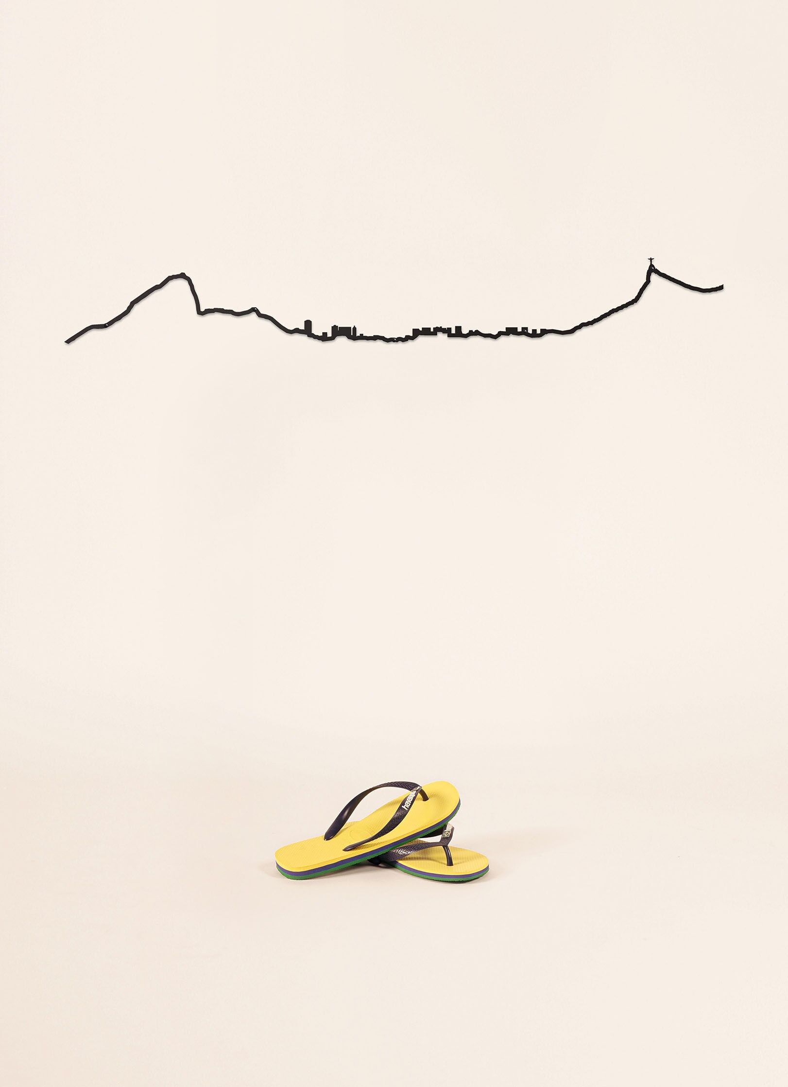 Skyline - Río de Janeiro - Negro Talla Grande (1,25 m)