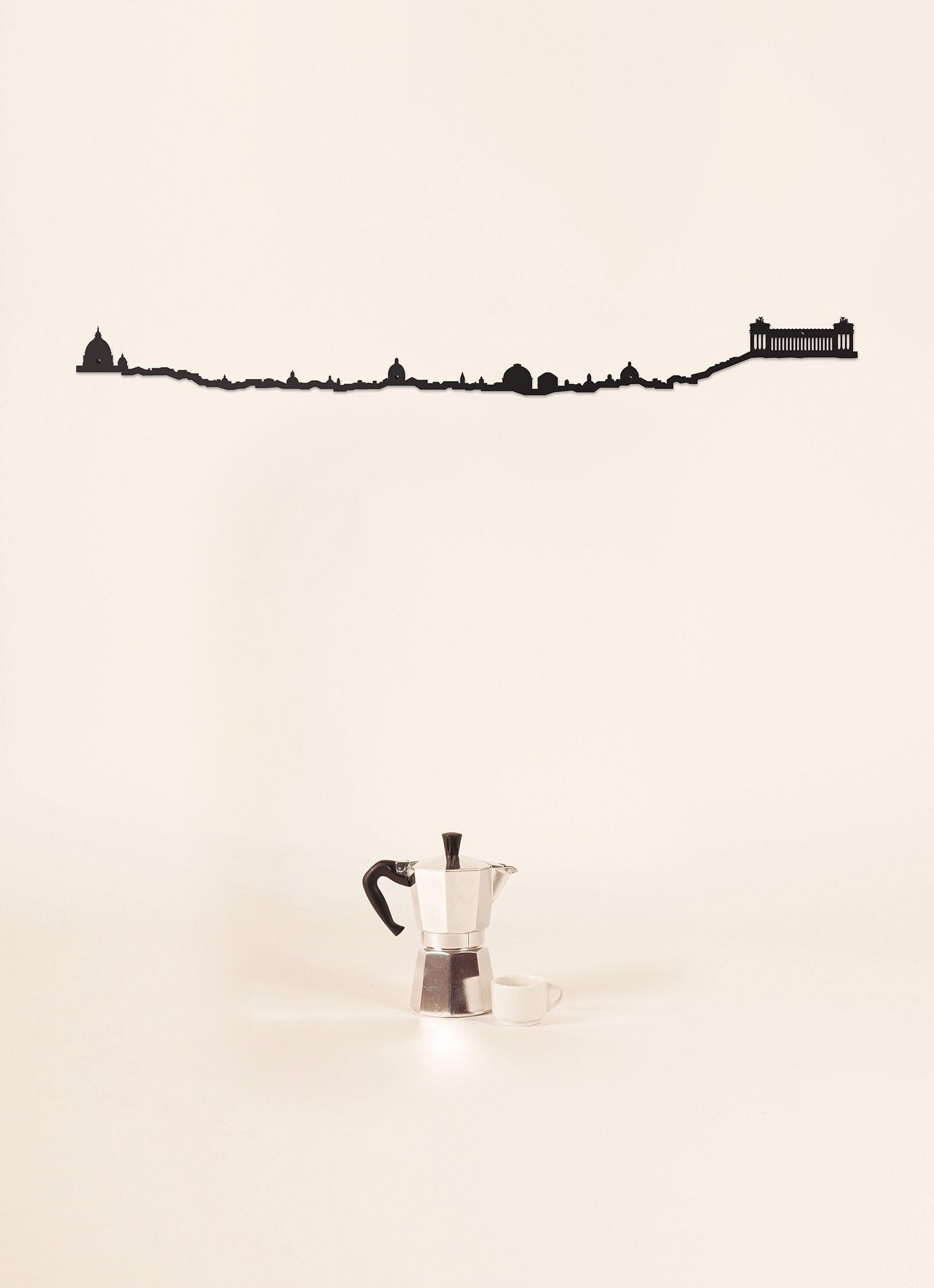 Skyline - Roma - Nero Taglia Grande (1,25 m)