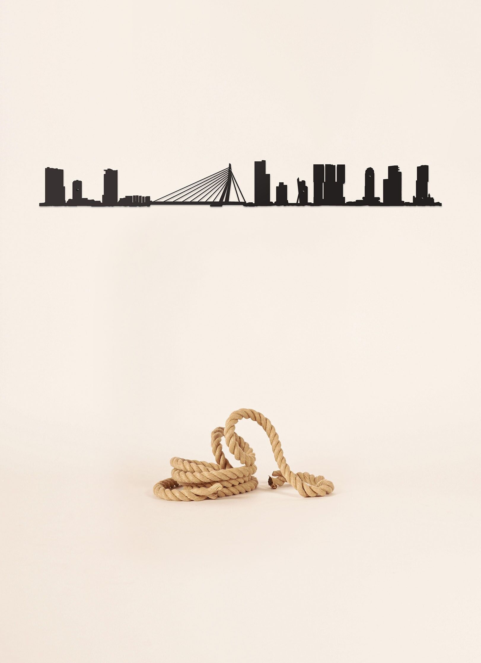 Skyline - Rotterdam - Nero Taglia grande (1,25 m)