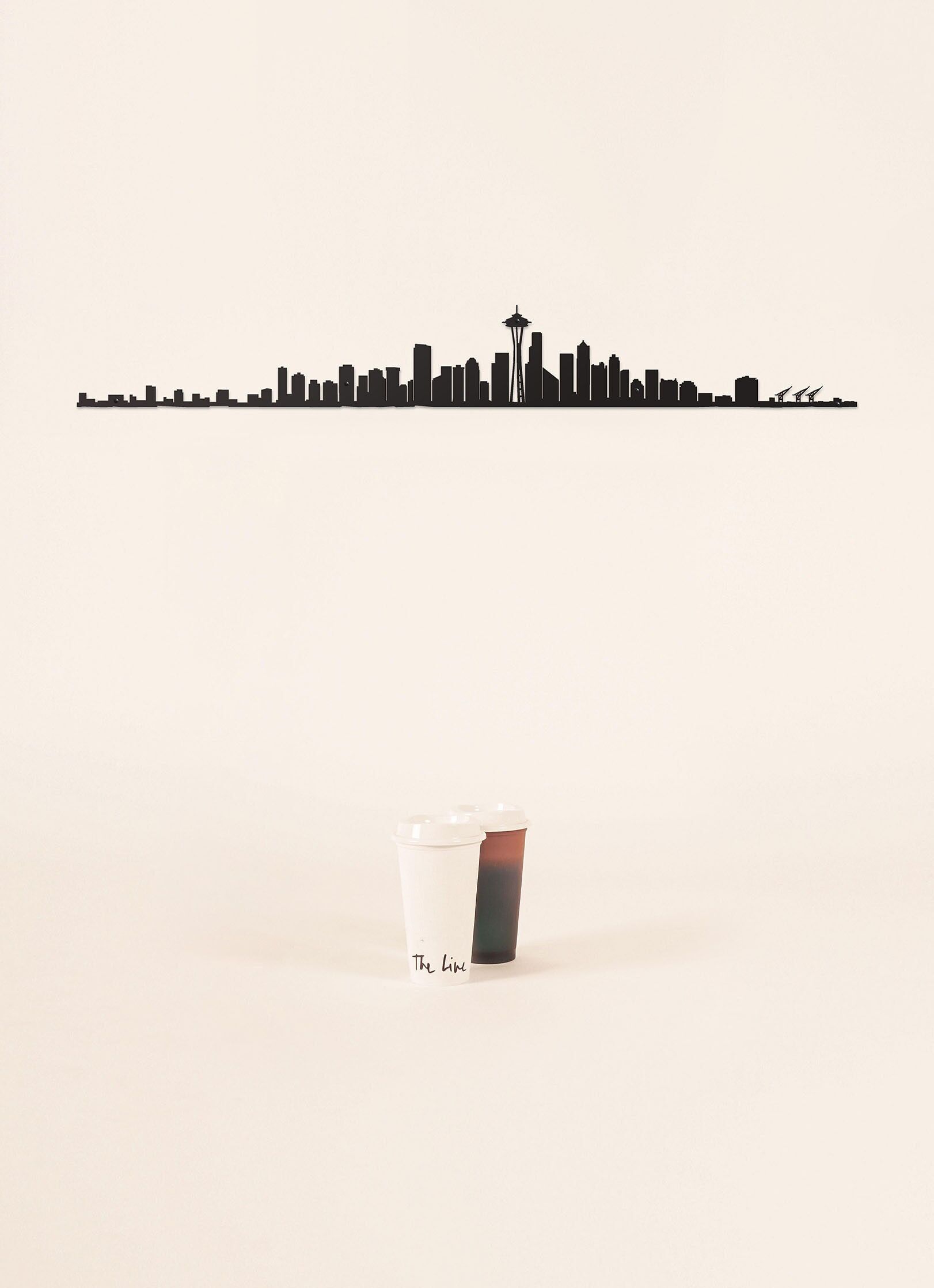 Skyline - Seattle - Nero Taglia grande (1,25 m)