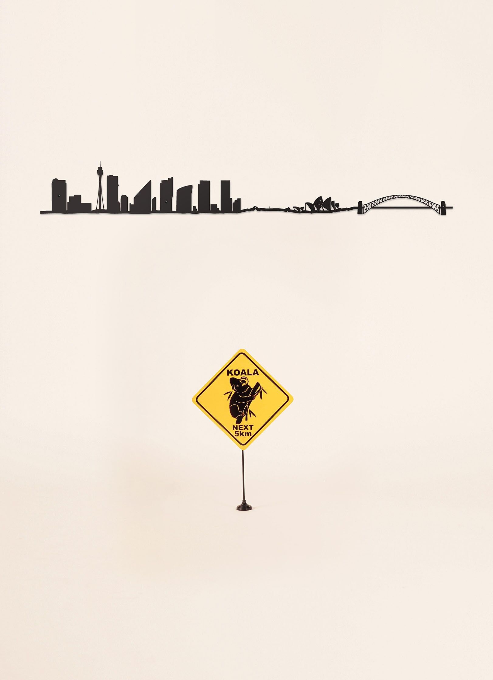 Skyline - Sydney - Nero Taglia grande (1,25 m)