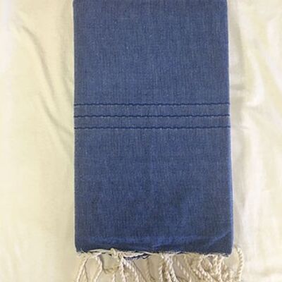 Plain quilted fouta 2x1m 100% recycled cotton - Beach towel