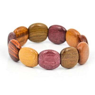 Bracciale Dany in legno multicolore