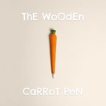 Le stylo carotte en bois 1