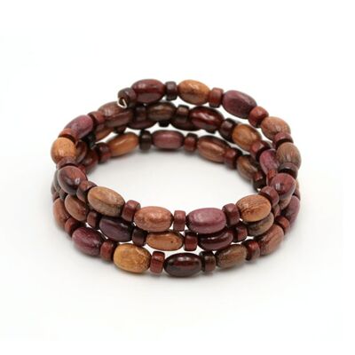 Ornea multicolored wood bracelet