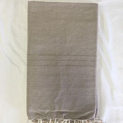 Plain quilted fouta 2x1m 100% recycled cotton - Beach towel