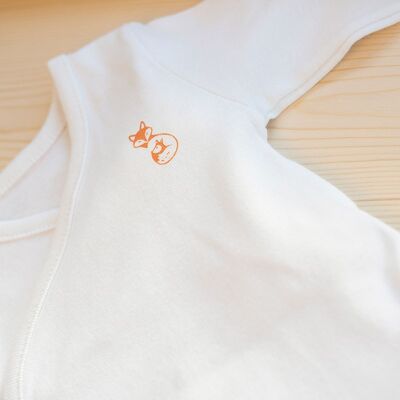 Body BIANCO a maniche corte 3 mesi 100% cotone biologico GOTS