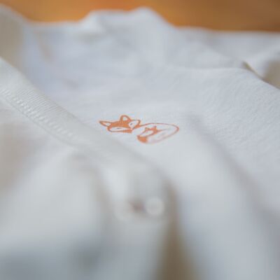 Body ECRU short sleeves 3 months 100% organic cotton GOTS